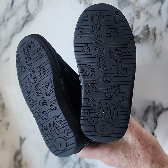 Bearpaw Emma Sherpa & Suede Youth Leather Boots Youth Size 7 - Picture 9 of 12